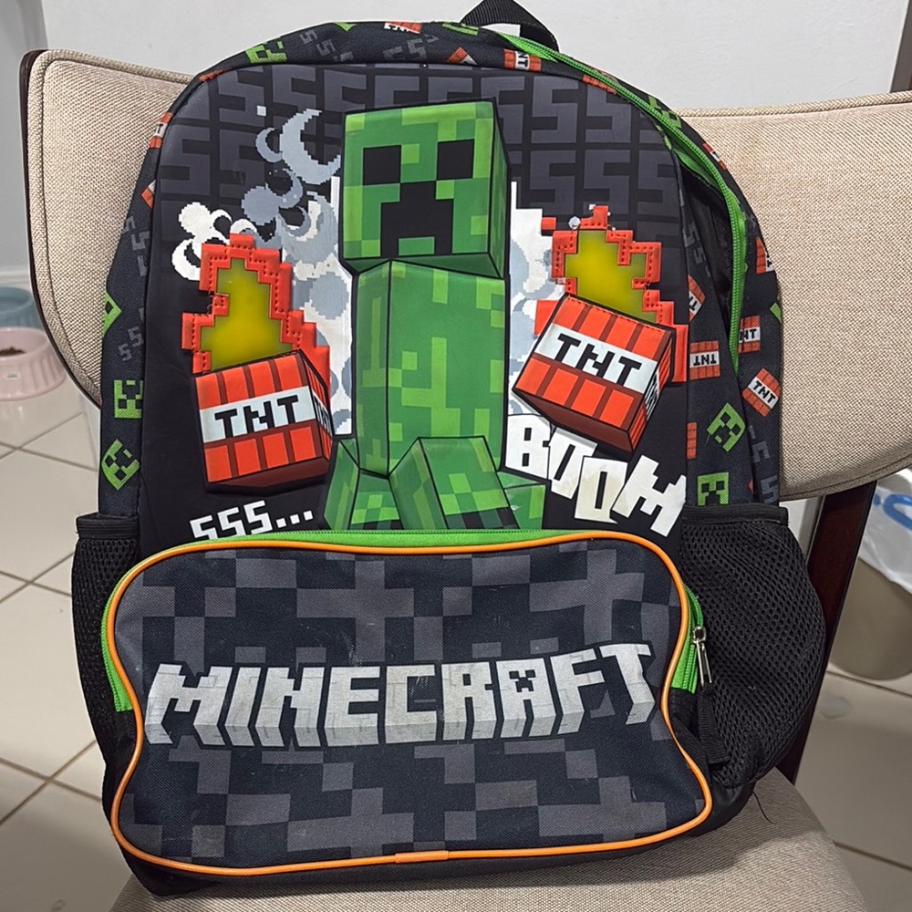 Black and Green Backpack